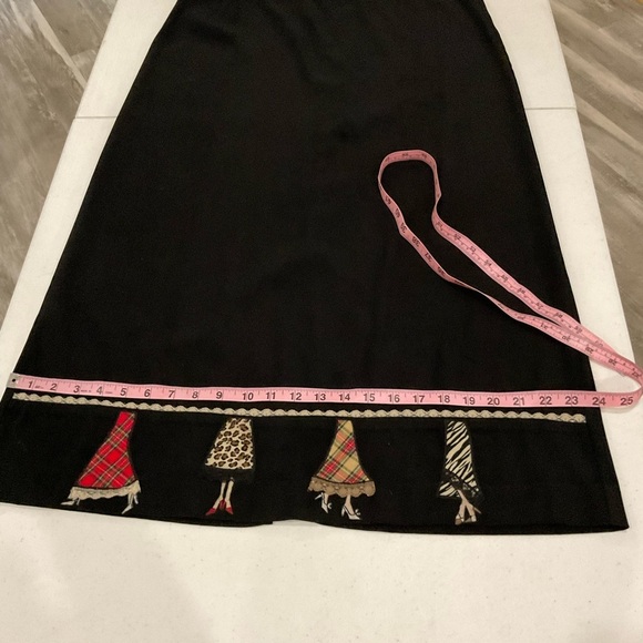 Vtg Bobbie Brooks Jumper Maxi Dress Sleeveless Black Faux Suede Women’s Med 8-10 - Picture 8 of 14